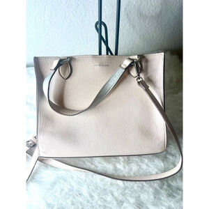 Anne Klein Cream handbag + small zipper pouch